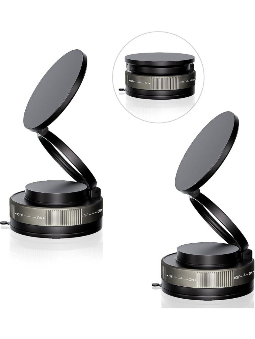 2-Pack Magnetic Car Phone Mount, 360° Adjustable, Ultra Strong Suction Cup